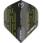 Winmau MvG Prism Delta Dart Flights - Standard Yellow & Black