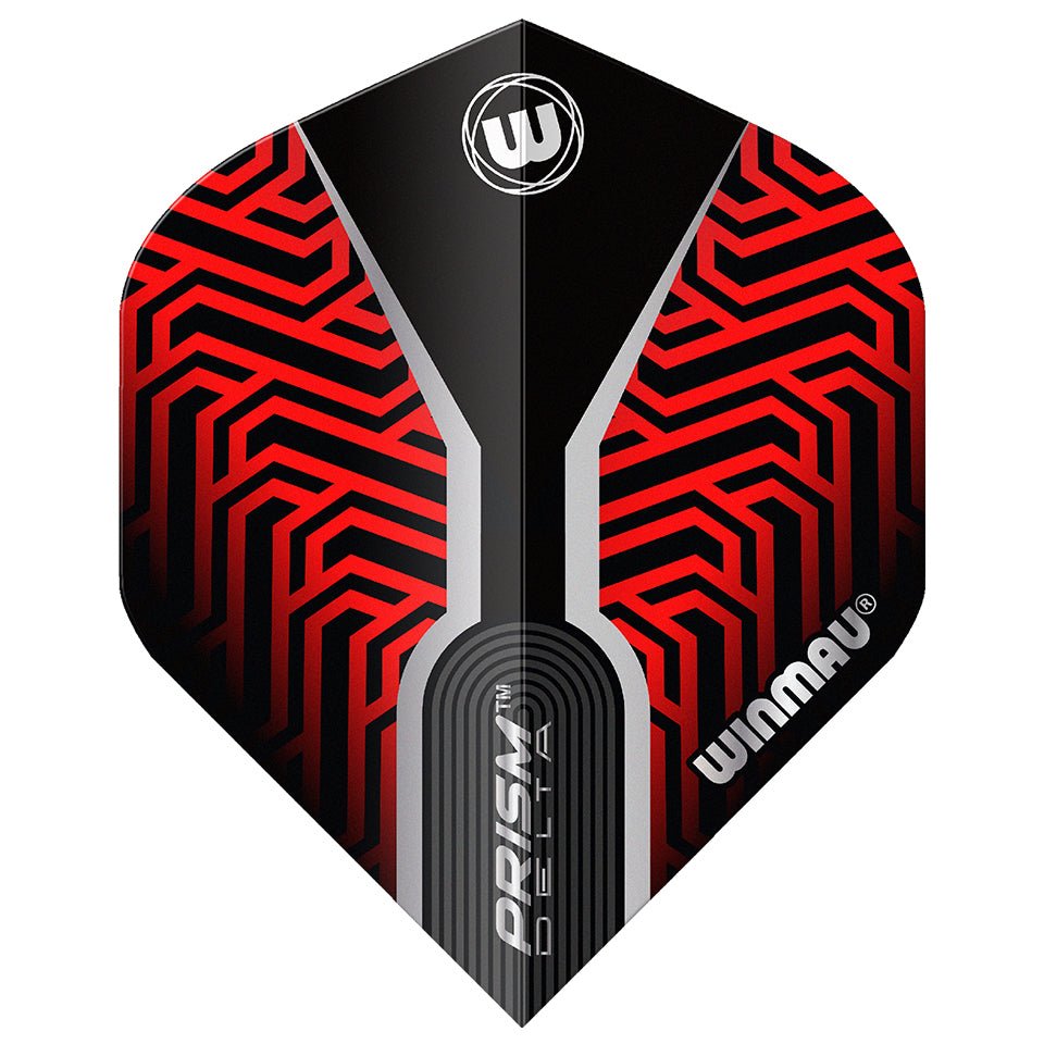 55-6915-286_01.jpg Winmau Prism Delta Dart Flights - Standard Kairos Red - Image 1