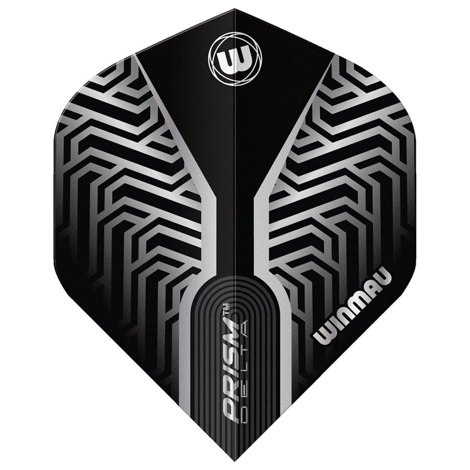 55-6915-813_01.jpg Winmau Prism Delta Premium Dart Flights - Standard Silver - Image 1