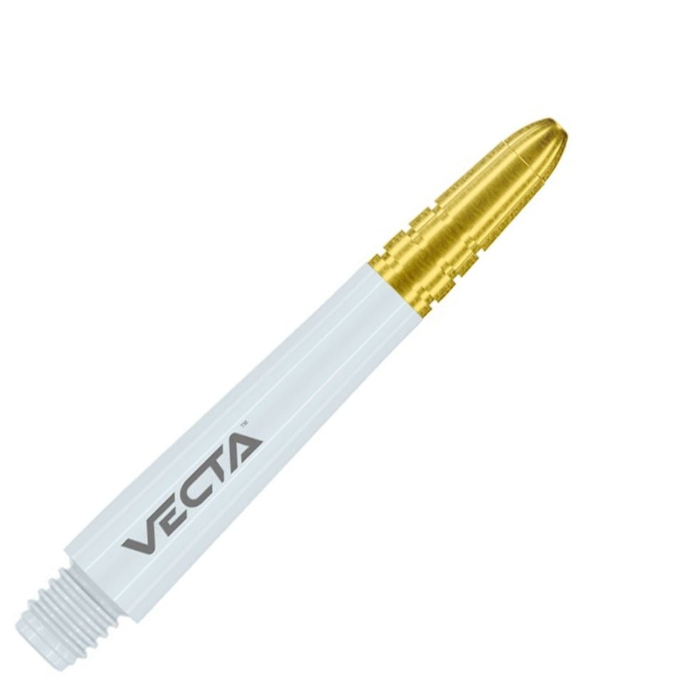 55-7025-413.jpg Winmau Vecta Dart Shafts - Intermediate White Gold - Image 1