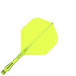 Winmau Fusion Integrated Flight & Shaft System -  No2 Short Neon Yellow