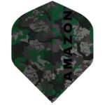 Amazon Camo Dart Flights - Standard Green & Black