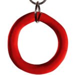 Lucky Blown Glass Dart Ring - Ruby