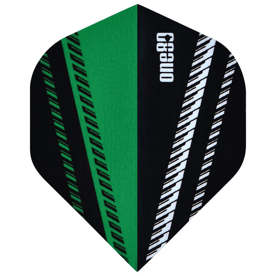 76-8875.jpg One80 V-Flow Dart Flights - Standard Green - Image 1