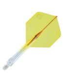 Unicorn Forge Integrated Flight and Shaft System - Plus Medium Clear & Yellow