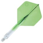 Unicorn Forge Integrated Flight and Shaft System - Plus Long Clear & Green