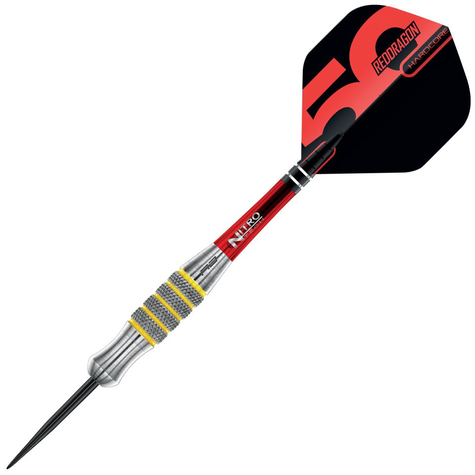 79-0084-28_01.jpg Red Dragon Chunky Stumpy 7 Steel Tip Darts - 28gm - Image 1