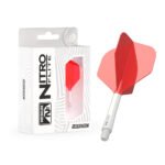 Red Dragon Nitro Flite Integrated Flight and Shaft System - No2 Medium White & Red - Image 2