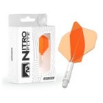 Red Dragon Nitro Flite Integrated Flight & Shaft System - No2 Medium White & Orange - Image 2