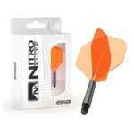 Red Dragon Nitro Flite Integrated Flight & Shaft System - No2 Intermediate Black & Orange - Image 2