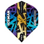 Red Dragon Hardcore Gerwyn Price Dart Flights - Standard Rainbow & Gold