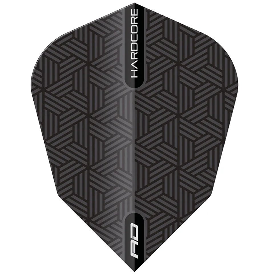 79-6849_74cdddbe-4985-48b4-b114-0cb735ac20e4.jpg Red Dragon Hardcore RD Dart Flights - V-Standard Black - Image 1