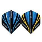 Red Dragon Luke Humphries World Champion Yin Yang Dart Flights - Blue & Gold - Image 3