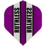 Ruthless Dart Flights - 100 Micron Standard Purple And Clear