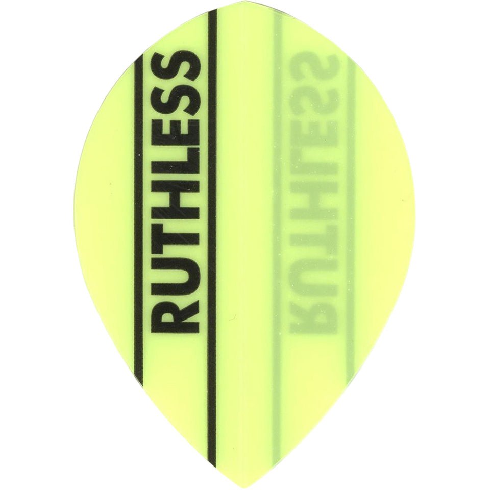90-1784.jpg Ruthless Dart Flights - 100 Micron Pear Yellow - Image 1