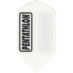 Pentathlon 100 Micron Dart Flights - Slim White