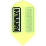 Pentathlon 100 Micron Dart Flights - Slim Yellow