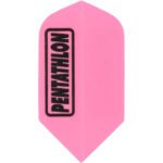 Pentathlon 100 Micron Dart Flights - Slim Pink