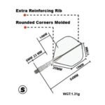 Cuesoul Rost T19 Integrated Dart Flights - Standard Red (S) 23mm - Image 3