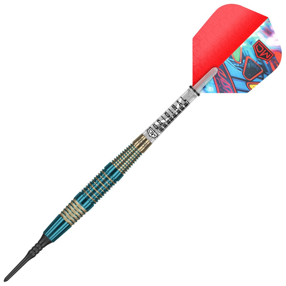 DartWorldFlashbackSoftBlue_1.jpg Dart World Flash Back Soft Tip Darts - 18gm Blue - Image 1