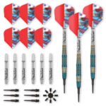 Dart World Flash Back Soft Tip Darts - 18gm Blue - Image 3