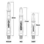 Harrows Dimplex Dart Shafts - Midi White - Image 3