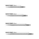 Harrows Micro Grip Quick Points - Silver 30mm - Image 2