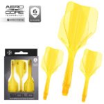 Harrows Solo Integrated Flight & Shaft System - No6 Midi Yellow - Image 2
