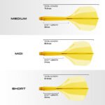 Harrows Solo Integrated Flight & Shaft System - No6 Midi Yellow - Image 3