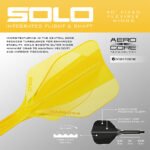 Harrows Solo Integrated Flight & Shaft System - No6 Medium Yellow - Image 4