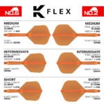 Target K-Flex Flight System - No6 Medium Neon Orange - Image 4