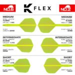 Target K-Flex Flight System - No6 Medium Neon Yellow - Image 4