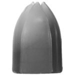 L-Style Shell Lock Rings 6 Pack - Clear Black