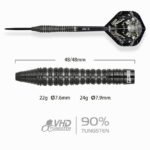 One80 Crocforce CF3 Steel Tip Darts - 22gm - Image 4