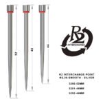 One80 R2 2.35 Smooth Interchange Points - 52mm Silver - Image 2