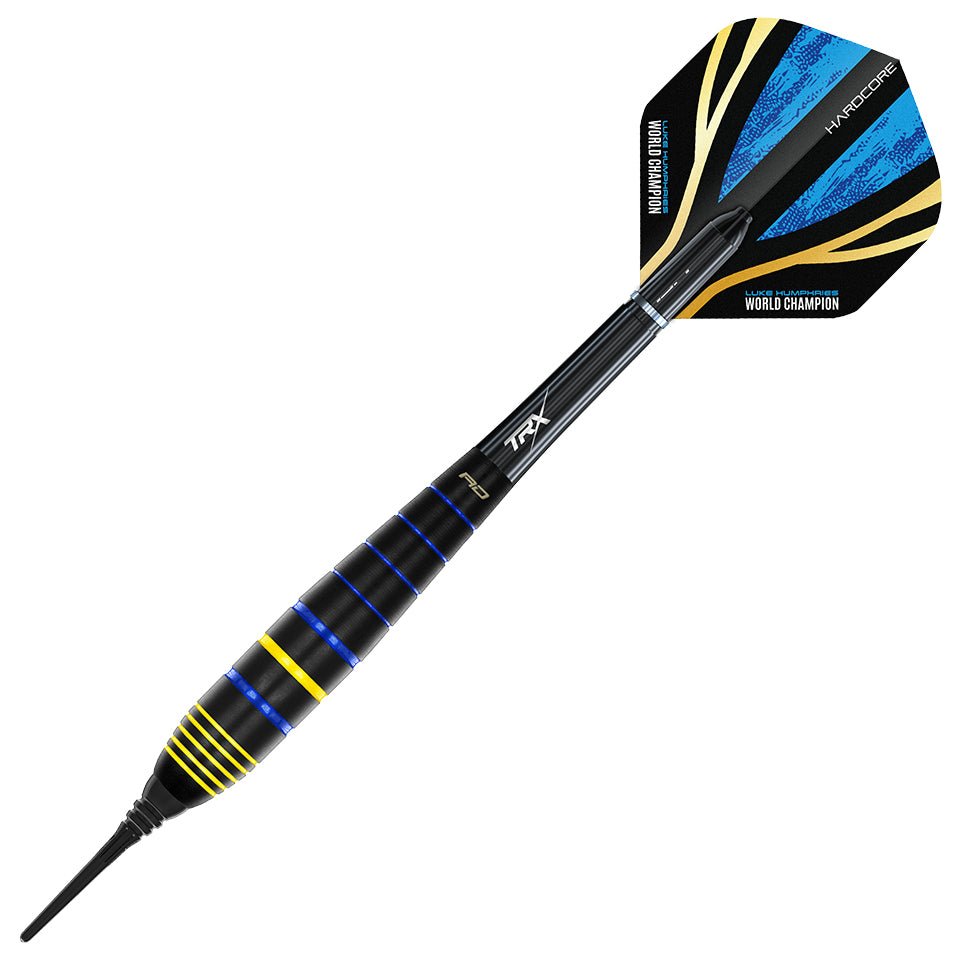 RedDragonLukeHumphriesWorldChampionBrassSoft_1.jpg Red Dragon Luke Humphries World Champion Brass Soft Tip Darts - 20gm - Image 1