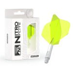 Red Dragon Nitro Flite Integrated Flight and Shaft System - No2 Short White & Yellow - Image 2