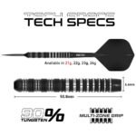 Red Dragon Sable 01 Parallel Switch Point Steel Tip Darts - 21gm - Image 4