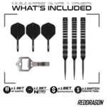 Red Dragon Sable 01 Parallel Switch Point Steel Tip Darts - 22gm - Image 6
