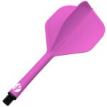 Shot Flight Deck Dart Flight and Shaft System - Standard Short Pink - Image 2