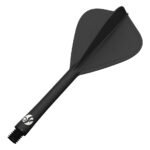 Shot Flight Deck Dart Flight & Shaft System - Kite Short Black - Image 2