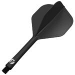 Shot Flight Deck Dart Flight & Shaft System - Standard Medium Black - Image 2
