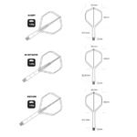 Shot Flight Deck Dart Flight and Shaft System - Standard Short Pink - Image 4