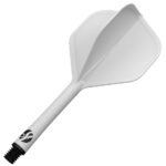 Shot Flight Deck Dart Flight & Shaft System - Standard Short White - Image 2