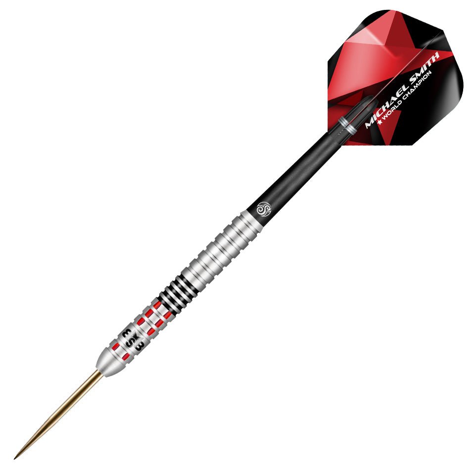 ShotMichaelSmithAchieveSteelTip_1_5d0bcb66-f961-4218-b128-cc28a656268f.jpg Shot Michael Smith Achieve Steel Tip Darts - 23gm - Image 1
