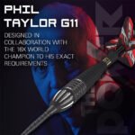 Target Phil Taylor Raw Power G11 Swiss Point Steel Tip Darts - 24gm - Image 6