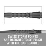 Target Swiss Storm Surge Steel Points - Black 26mm - Image 3