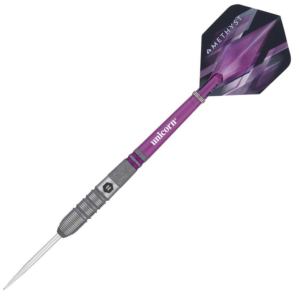 UnicornAmethyst3Steel_1.jpg Unicorn Amethyst 3 Steel Tip Darts - 24gm - Image 1
