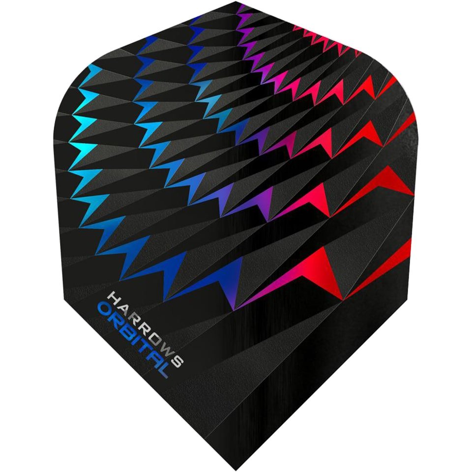 c2020_10-5932.jpg Harrows Orbital Dart Flights - Shape Red & Blue - Image 1