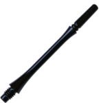 Fit Flight Gear Slim Spinning Dart Shafts - Super Medium #6 (35.0mm) Black